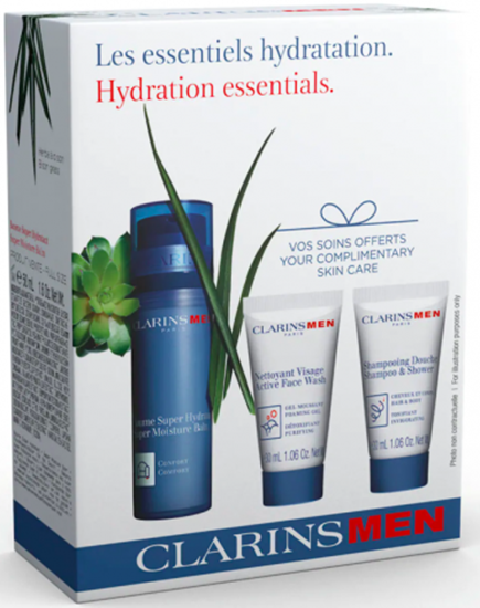 CLARINS HYDRATION ESSENTIALS MEN SET